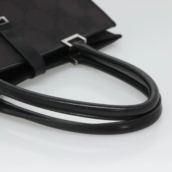 GUCCI GG Canvas Jackie Hand Bag Black Silver 002 1064 3444 Auth 1 - Picture 12 of 15